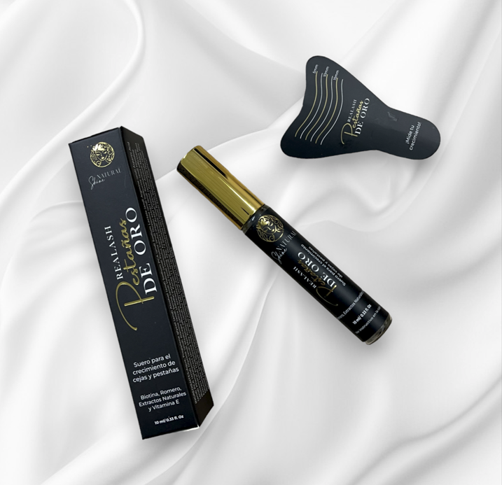 RealashⓇ- Pestañas de Oro: ¡El secreto para unas pestañas y cejas radiantes!